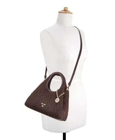 Nine West Jaslee Top Handle Crossbody Bag In Purple