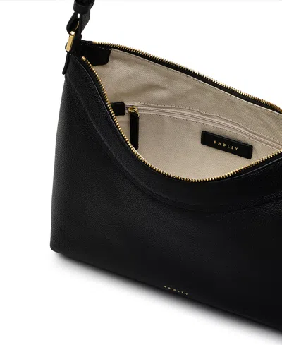Radley London Albany Mews Small Zip Top Shoulder Bag In Black