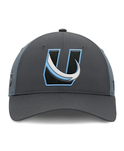 Fanatics Men's Gray/charcoal Utah Mammoth Alternate Logo Adjustable Hat