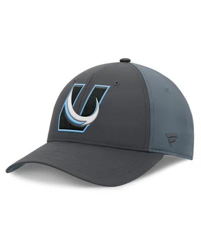 Fanatics Men's Gray/charcoal Utah Mammoth Alternate Logo Adjustable Hat