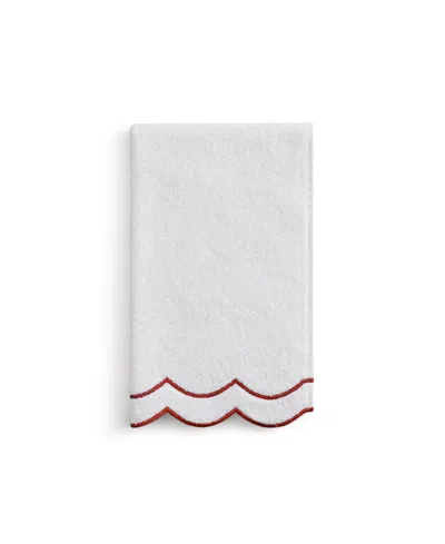 Peri Home Scallop Cotton Hand Towel, 27" X 16"