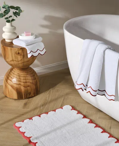Peri Home Scallop Cotton Hand Towel, 27" X 16"
