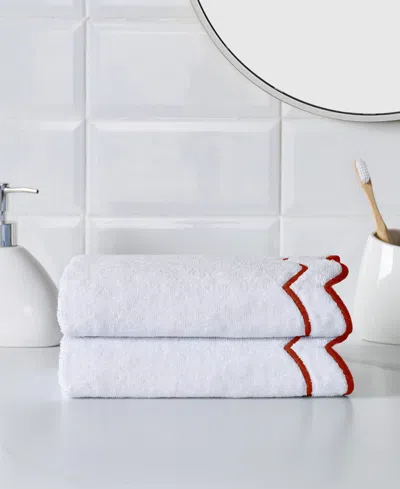 Peri Home Scallop Cotton Hand Towel, 27" X 16"
