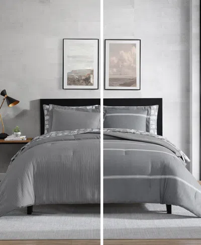 Eddie Bauer Chevron And Stripes Microfiber Reversible 5-pc. Comforter Set, Twin