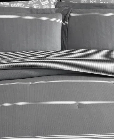 Eddie Bauer Chevron And Stripes Microfiber Reversible 5-pc. Comforter Set, Twin