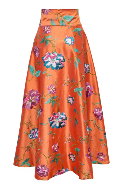 Loretta Caponi Amanda Silk Skirt
