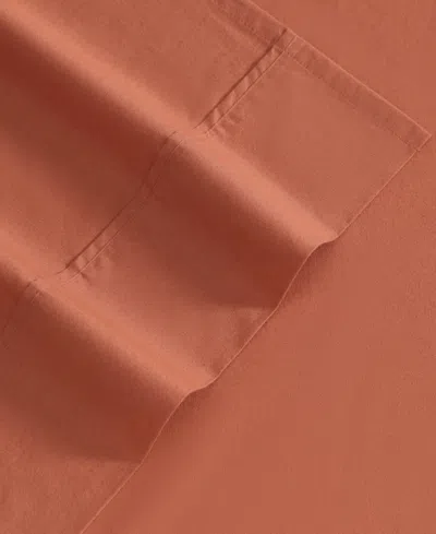 Eddie Bauer Solid Brushed 180-thread Count Cotton Percale 4-pc. Sheet Set, King