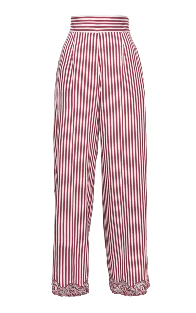 Loretta Caponi Cipro Pinstripe Pants