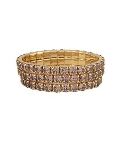 Vince Camuto Cubic Zirconia Trio Stretch Bracelet Set