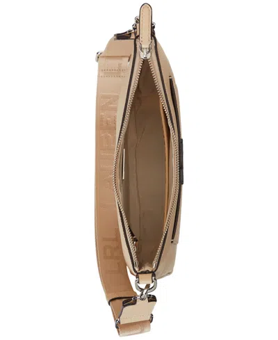 Ralph Lauren Cameryn Pebbled Leather Small Crossbody In Neutral