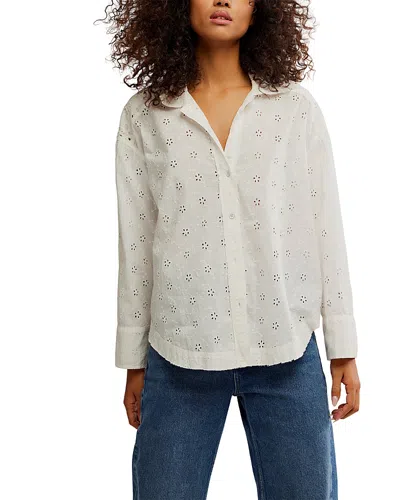 Free People Mae Eyelet Button-up Shirt
