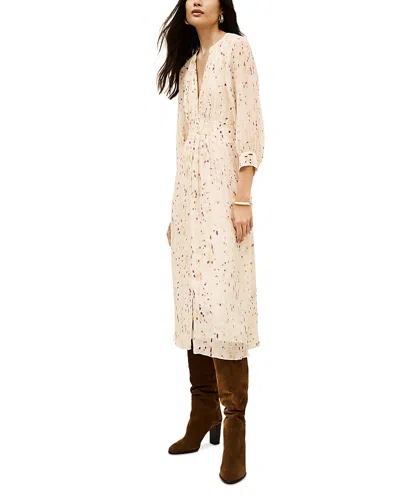 Ba&sh Karla Button-front Printed Dress In Neutral