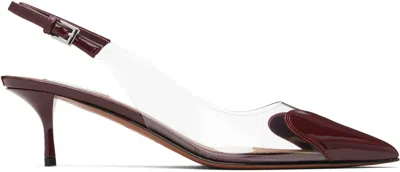 Alaïa Burgundy 'le Coeur' Heels