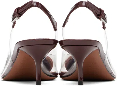 Alaïa Burgundy 'le Coeur' Heels