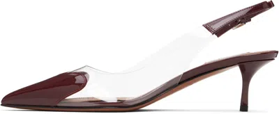 Alaïa Burgundy 'le Coeur' Heels