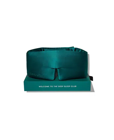 Drowsy 22 Momme Silk Sleep Mask In Green