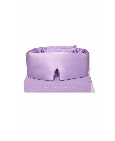 Drowsy 22 Momme Silk Sleep Mask In Purple