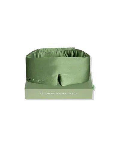 Drowsy 22 Momme Silk Sleep Mask In Green