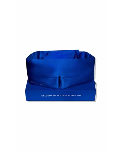 Drowsy 22 Momme Silk Sleep Mask In Blue
