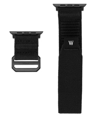 Withit Men's Black Tactical Nylon Band For Apple Watch 42/44/45mm/ultra/ultra 2