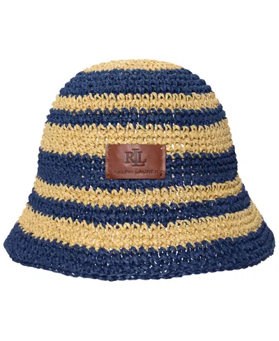 Ralph Lauren Stripe Crochet Bucket Hat