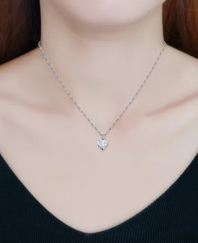 Giani Bernini Cubic Zirconia Heart Pendant Necklace In 18k Yellow Gold Over Sterling Silver (also In Sterling Silv