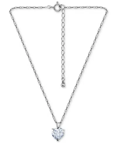 Giani Bernini Cubic Zirconia Heart Pendant Necklace In 18k Yellow Gold Over Sterling Silver (also In Sterling Silv