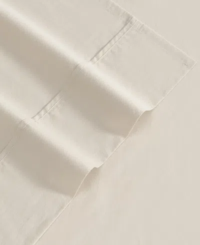 Eddie Bauer Solid Brushed 180-thread Count Cotton Percale 3-pc. Sheet Set, Twin