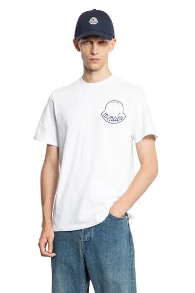 Moncler Men Logo Cotton T-shirt White