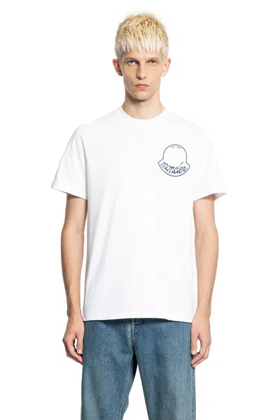 Moncler Men Logo Cotton T-shirt White