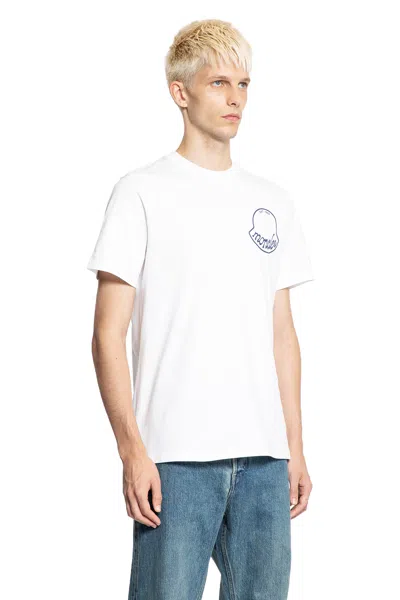 Moncler Men Logo Cotton T-shirt White