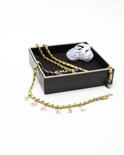 Pre-owned Chanel Coco Mark Logo Chain Belt