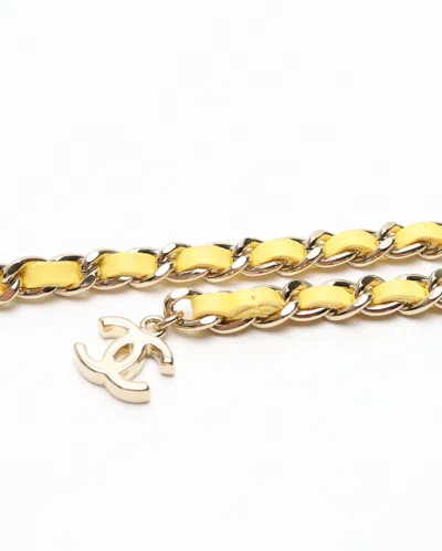 Pre-owned Chanel Coco Mark Logo Chain Belt