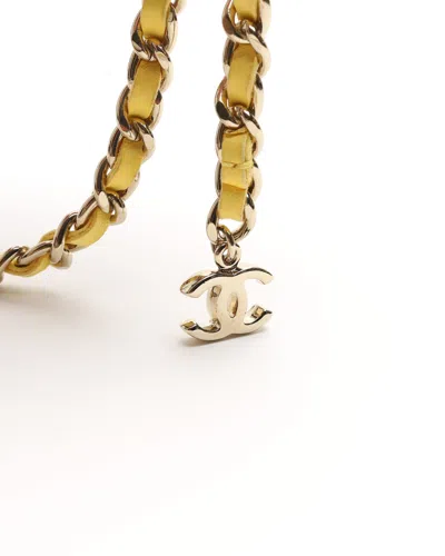 Pre-owned Chanel Coco Mark Logo Chain Belt