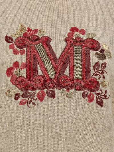 Max Mara Quota Sweaters And Cardigans Beige In Brown