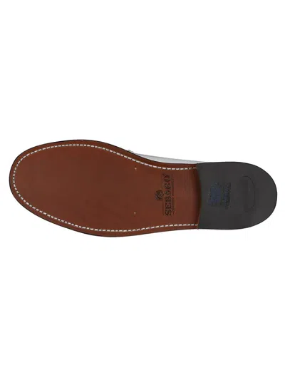 Sebago Classic Dan Pigment Leather Loafers In White