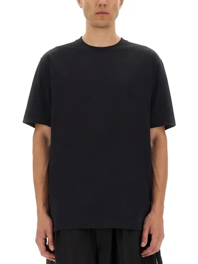 Y-3 Adidas Y 3 Black T Shirt With Graphic Print In Black