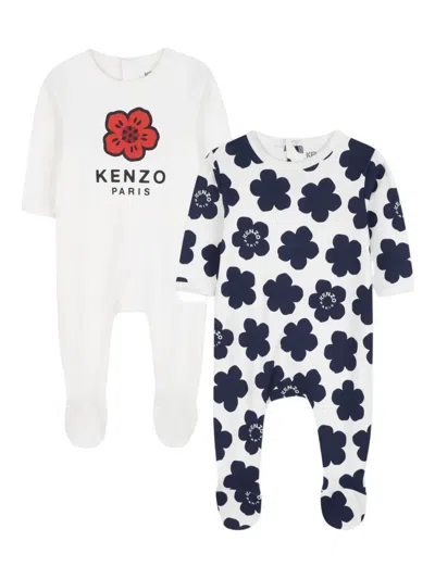 Kenzo Floral-print Pajamas (set Of Two) In Multi