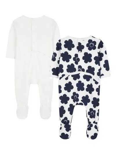 Kenzo Floral-print Pajamas (set Of Two) In Multi