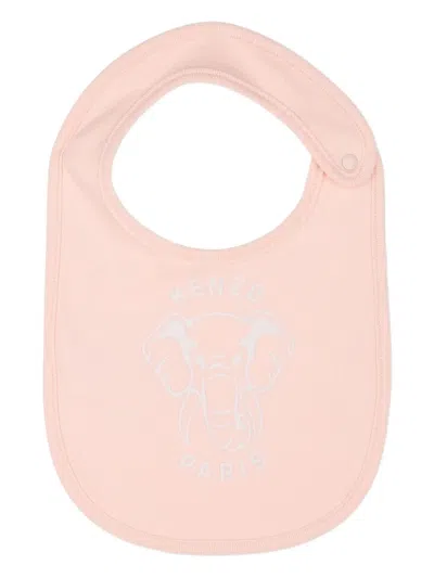 Kenzo Elephant-print Babygrow Set In Pink
