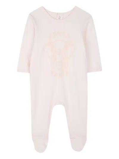 Kenzo Elephant-print Babygrow Set In Pink