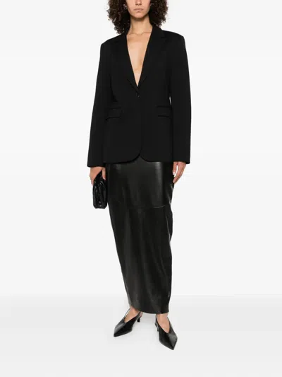 Calvin Klein Single-breasted Notched-lapel Blazer In Black