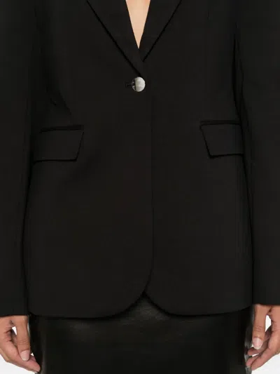 Calvin Klein Single-breasted Notched-lapel Blazer In Black
