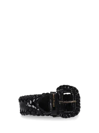 Meryll Rogge Black Woven Belt