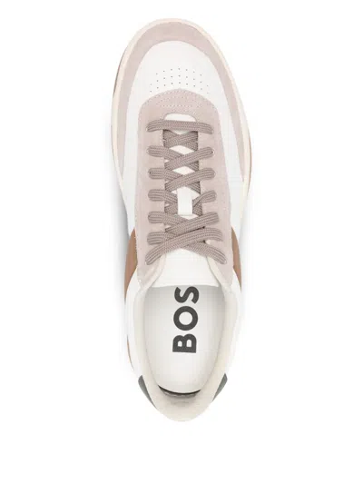 Hugo Boss Sneakers Boss Men Color Beige In Multi