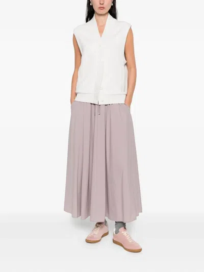 Herno Resort Drawstring Midi Skirt In Pink