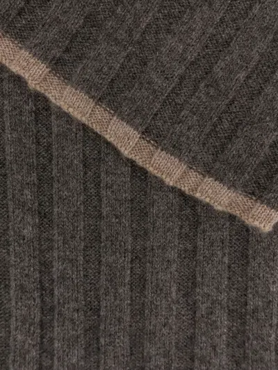 Brunello Cucinelli Ribbed Cashmere Scarf