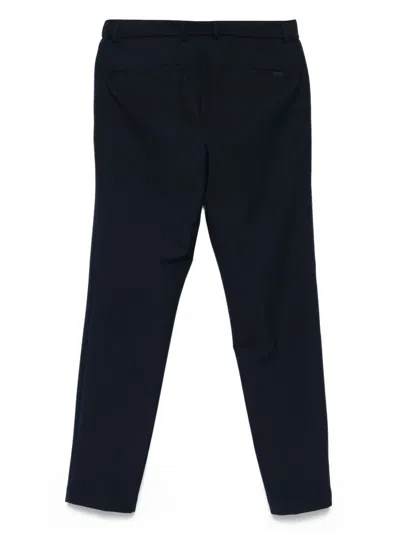 Hugo Boss Textured Trousers In Black