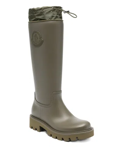 Moncler Women Kickstream High Rubber Rainboots In Multi