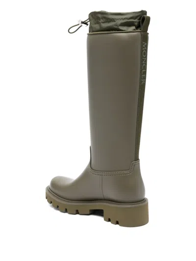 Moncler Women Kickstream High Rubber Rainboots In Multi